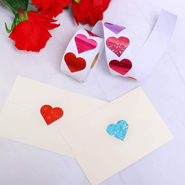 500 Stk Hjerteformede Decor Stickers, Love Decor Sticker Heart
