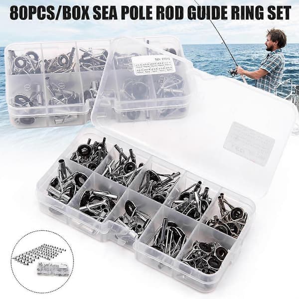 Boxed Sea Rod Guide Ring Set Starkt och hållbart legeringsmaterial 1