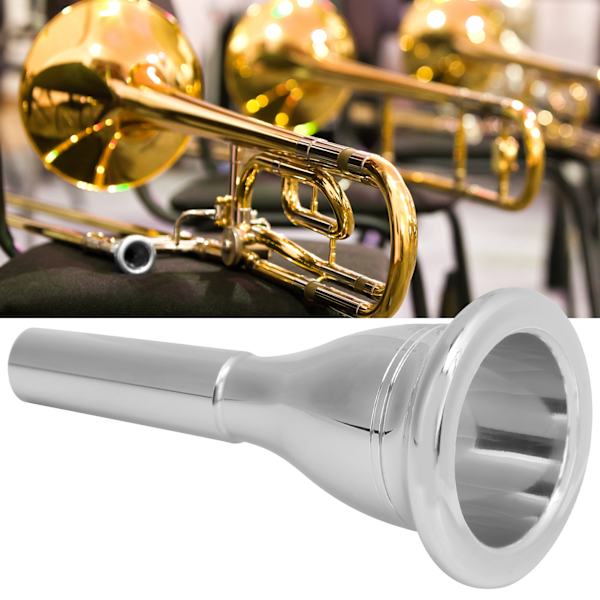 Tuba-suukappale 13,3 mm Basso Kestävä Kupari Musiikkivälineen Tarvike Hopea