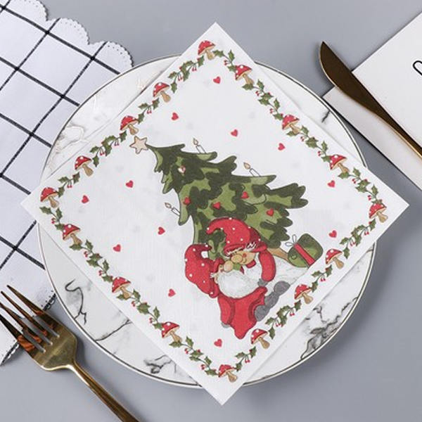 Julklappsnäsdukar, juldekorationer