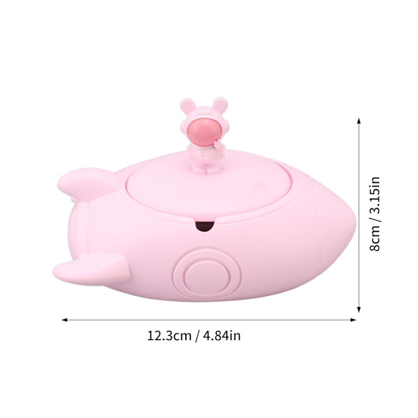 Pink Flyvemaskine Askebæger 2 Slots Resin Dekorativ Askebakke Hjem Dekoration Ornament med låg til Kontor
