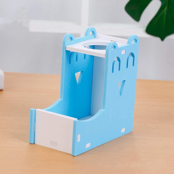 2 i 1 Hamster Hängande Vattenflaska, Automatisk Vattendispenser för Husdjur med Bas
