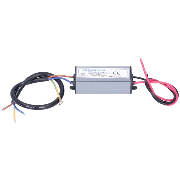 LED Driver Vandtæt Aluminium Input AC95‑265V Output DC36‑63V 300mA Strømforsyningstransformator til Spotlights MR11