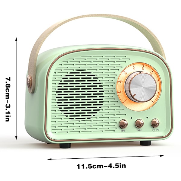 Retro Bluetooth-kaiutin, langaton vintage-kaiutin, ulkotilojen langaton kannettava Bluetooth-kaiutin