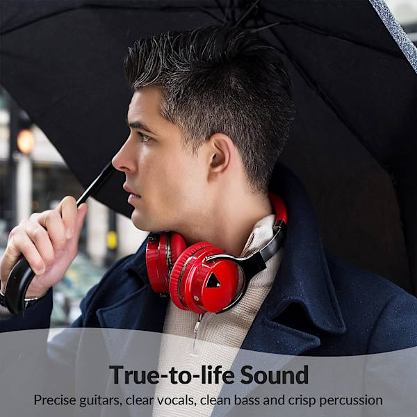 Active Noise Cancelling Hovedtelefoner Bluetooth Hovedtelefoner med