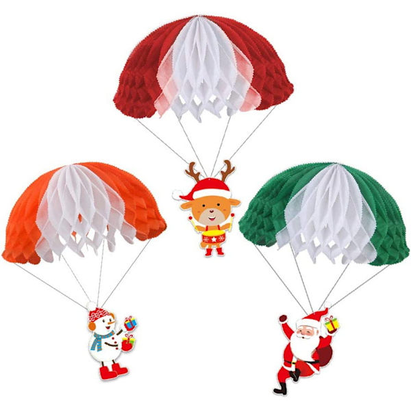 Jultomtens fallskärm Jul fallskärm Hängande Fly