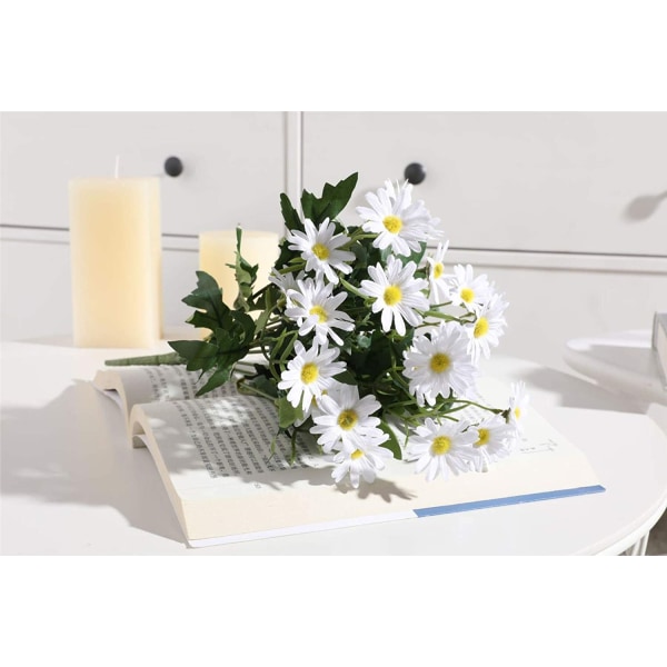 2 stk kunstige silkeblomsterbuketter til hjemmet