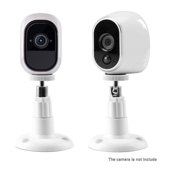 Ecleanfy - (2-pack) Väggfäste för säkerhetskamera inomhus/utomhus, för Arlo, Arlo Pro och andra fästen (vit)