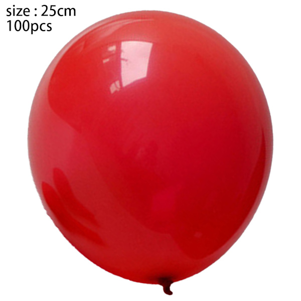100-pack 10-tums tjocka ballonger, latex heliumballonger, för födelsedag