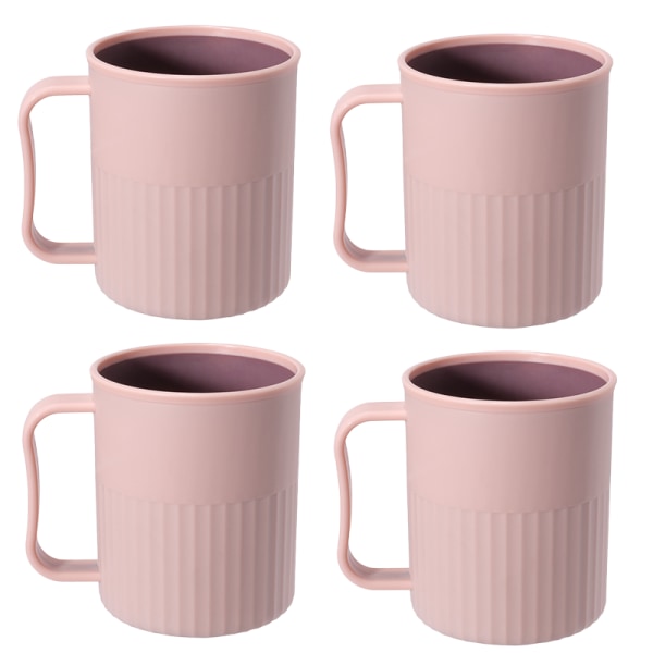 Kreative plastik kaffekopper (4 stk.), festkopper, opgraderet