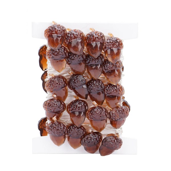 3D Twinkle Acorn Fall Dekorationer Høst String Lights til