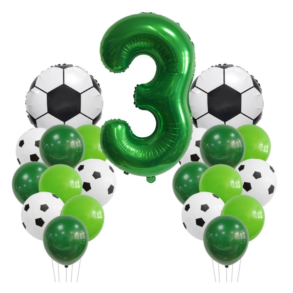 Fotballnummer Folieballonger Lateksballongdress til bursdag
