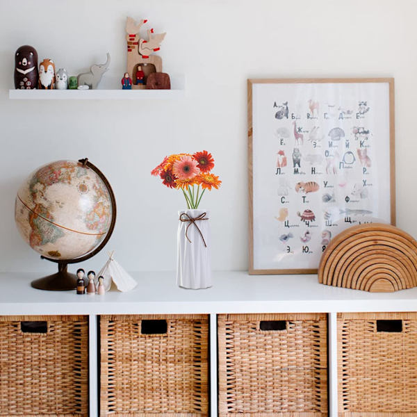 Mozing Glasvaser Set om 3, Dekorativa Glasvaser för Blommor