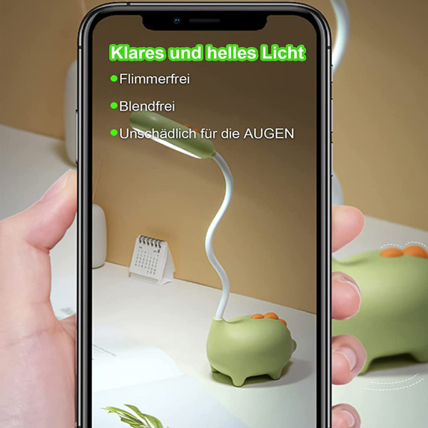 Skrivebordslampe til børn, dæmpbar sengelampe med touch