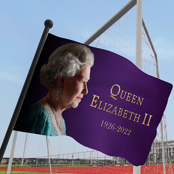 Hendes Majestæts Flag, Minde om Storbritanniens Dronning F
