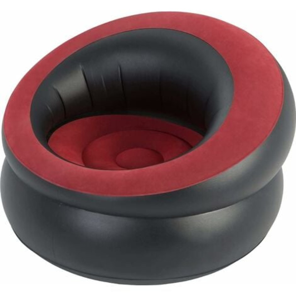 Enkel flokket oppblåsbar spillstol sofa sete solseng camping
