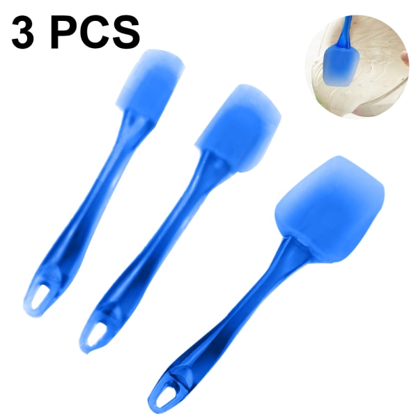 Silicone Cookie Spatula (3pcs), Kitchen Blender Cake Making Supp