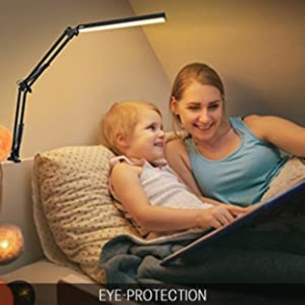 LED-pöytävalaisin, kääntövarsi pöytävalaisin pidikkeellä, 3 valaistusta 10