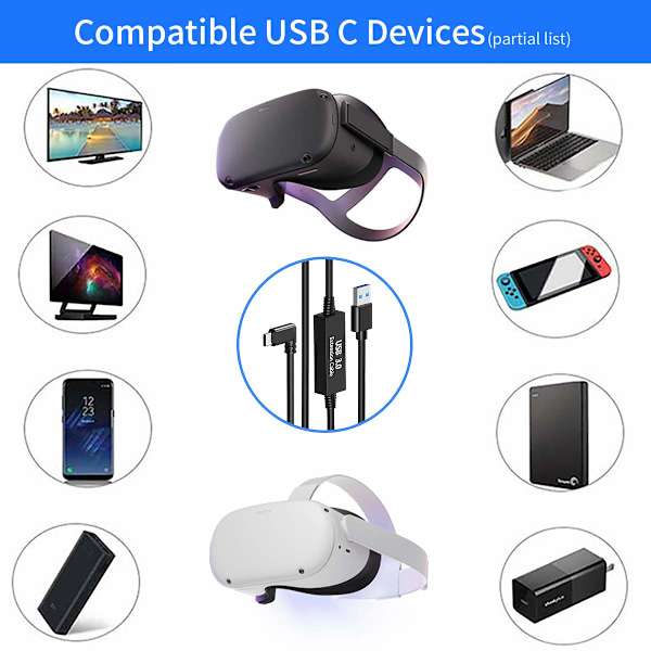 Link-kabel 16ft, Link-kabel med signalforsterker, Streaming VR