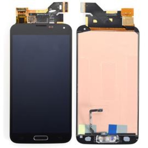 Lcd musta kosketusnäyttölasi Samsung Galaxy S5 I9600 G900f -näyttö