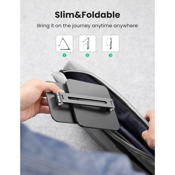 Justerbar surfplatta kompatibel för iPad, aluminium surfplatta Hol
