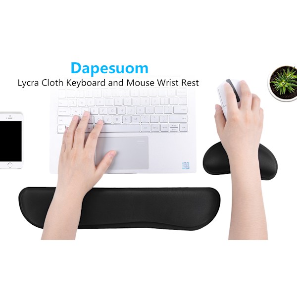 Keyboard håndledsstøttepude, Memory Foam sæt håndledsstøttebeslag