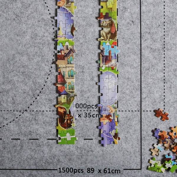 Ammattimainen palapelimatto, rullattava huopa-alusta palapelien säilytykseen, ympäristöystävällinen materiaali jopa
