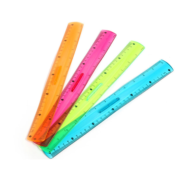 20-pack plastlinjal 12 tum rak linjal flexibel linjal