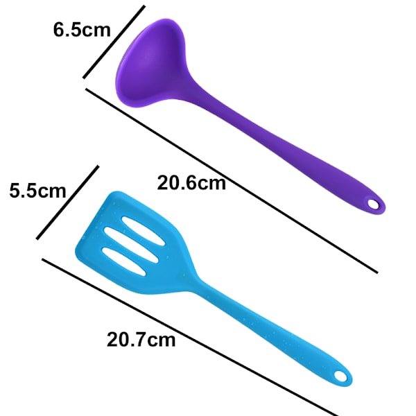 Kökets matlagningsverktyg set, 2 delar, All-in-one non-stick