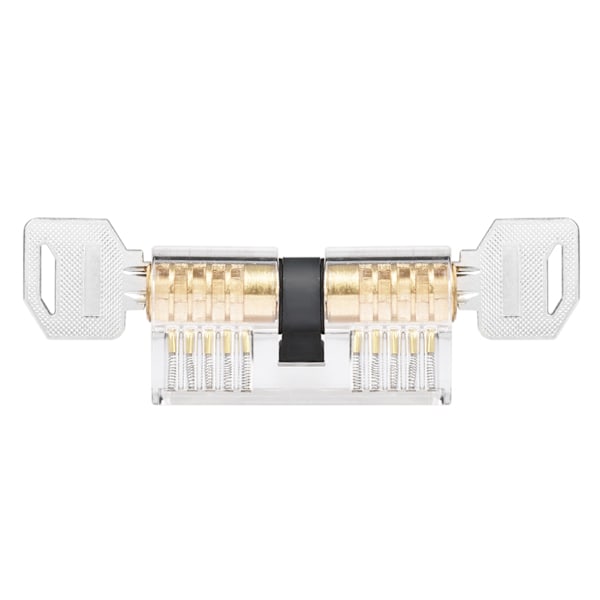 7-pack Akryl Multi-typ Lås Transparent Hänglås med Träning Lås Praktiskt Set