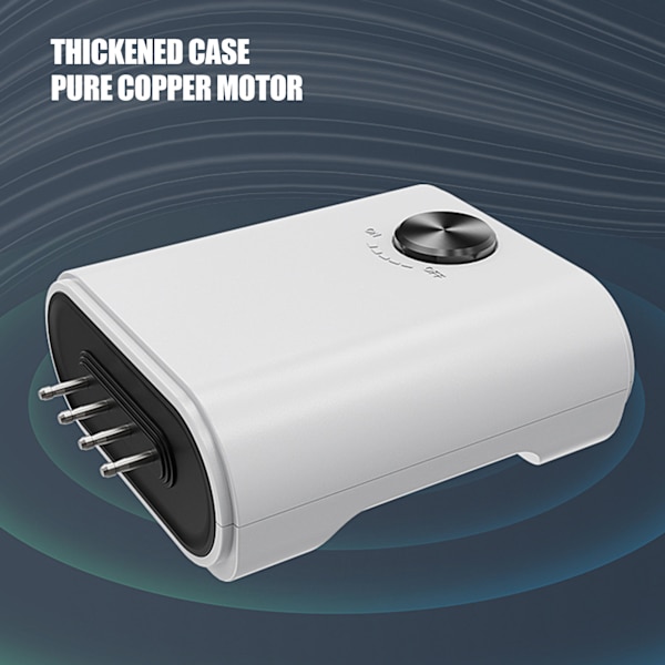 Elektronisk akvarieluftpump med 4 uttag Fiskdamm Tyst syrepump Justerbar EU-kontakt 220V