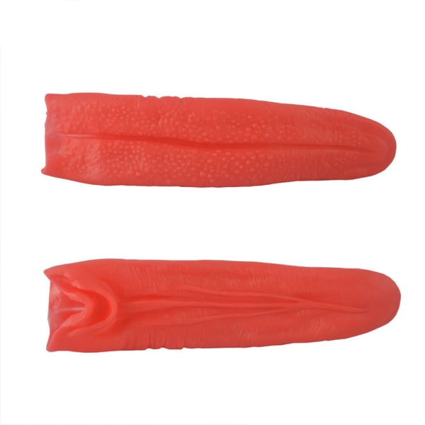 2 PCS Extra Long Tongue Rubber Prop Halloween Party Costume Acce