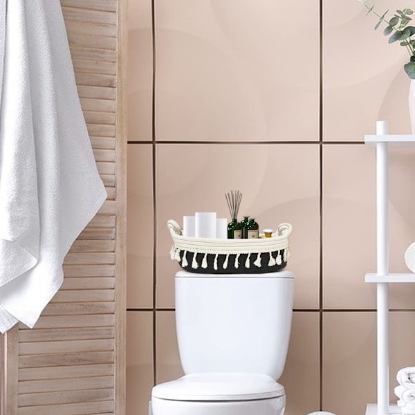 Toiletpapir Kurve Dekorative Kurv Bomuldsreb Væv Kurv