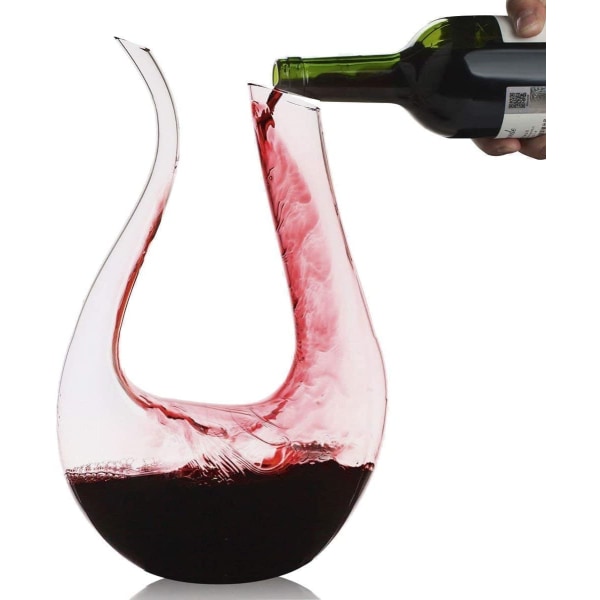 U-shaped decanter, harp shaped decanter