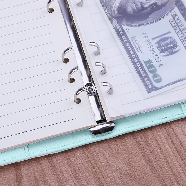 A6 PU Læder Notebook Binder Genopfyldelig 6 Ring Binder til A6