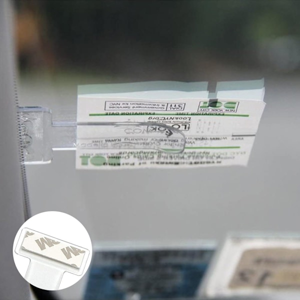 Billet- og parkeringsholder til bil - Billet- og parkeringsholder i plast