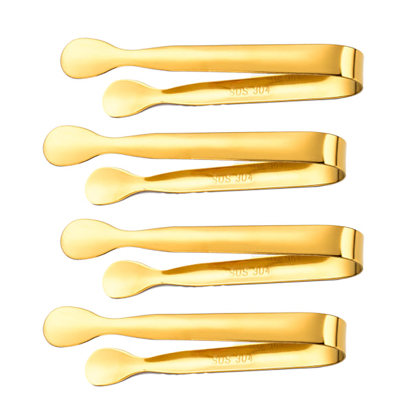 Mini serveringstenger, sukkerbittenger, forrettstenger, sett med 4