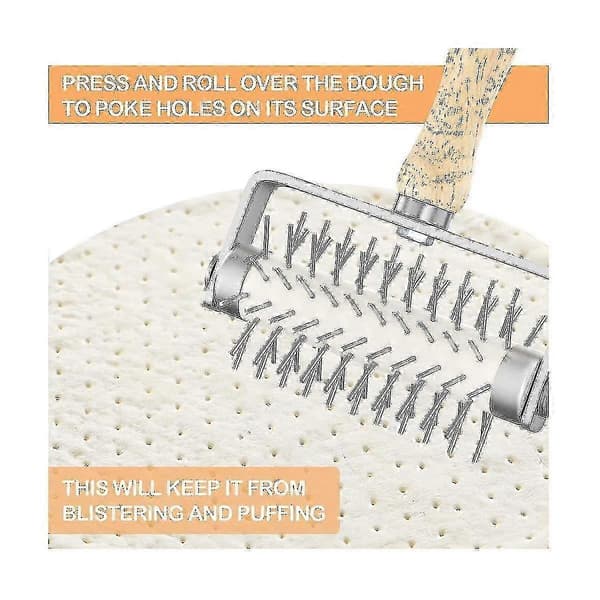 Deigrulle med pigger for perfekt pizzabunnlaging[TT]