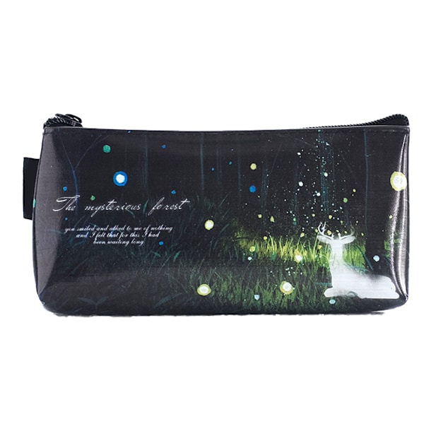 Pennfodral Pennfodral, Läder Student Stationery Pouch Dragkedja