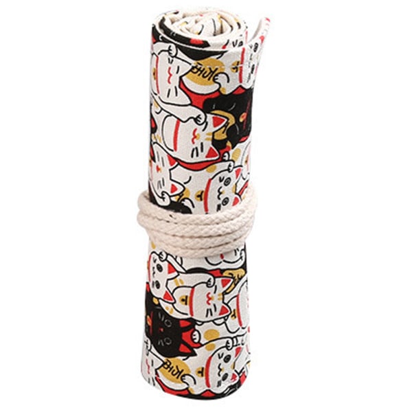 Canvas Pencil Wrap,Colored Pencil Roll Up Wrap Travel Drawing