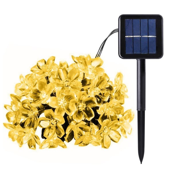 Solar String Flower Lights Flere LED'er til havehegn gårdhave