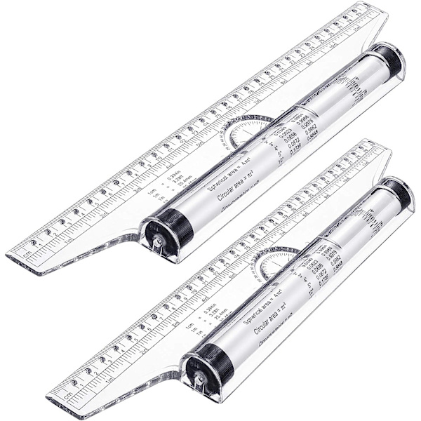 2 stk. Plastmålerull, Tegnerull