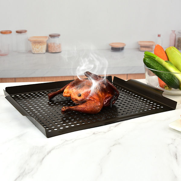 MEHE Grillkurv, Non-stick Grill Topper 14,6\"x11,4 Tykkelse