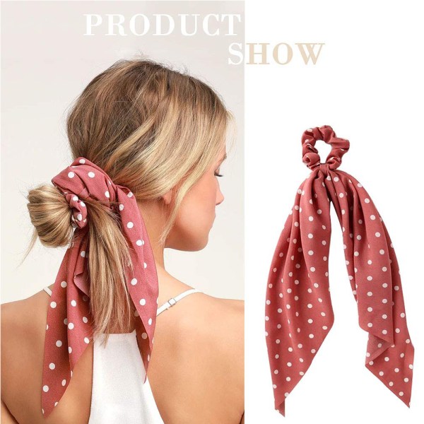 Hius Scrunchies Scrunchie-siteet 2 in 1 Vintage-asusteet