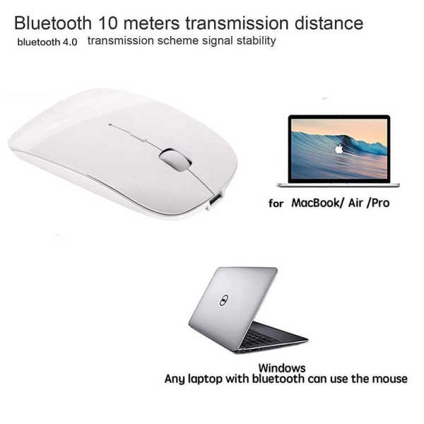 för Mac Laptop trådlös Bluetooth mus
