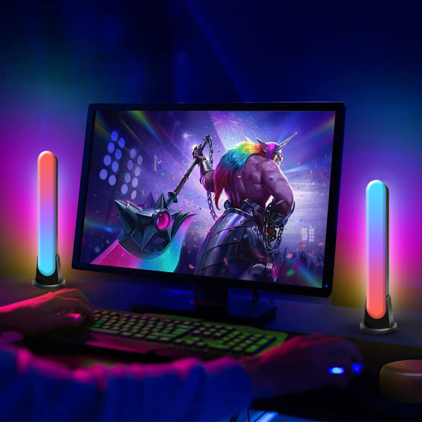 Smart RGB LED-lysstang, omgivende spotlight-lampestativ, egnet