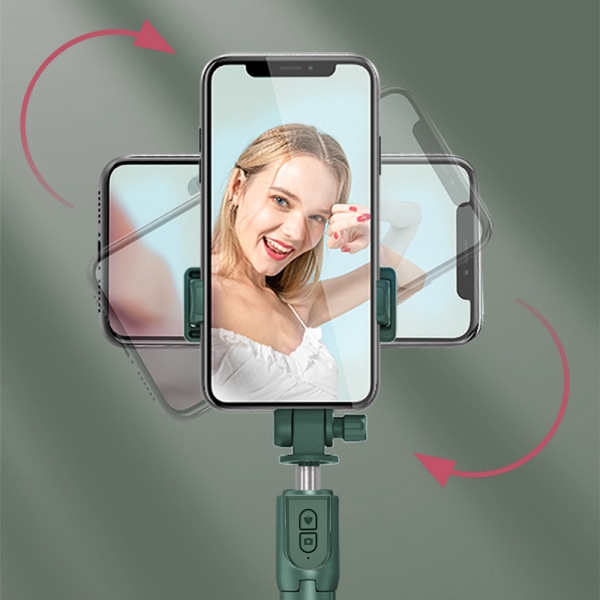 Selfie Stick, utdragbar Selfie Stick med trådlös fjärrkontroll och