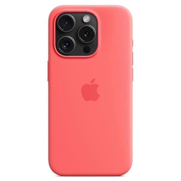 iPhone 15 Pro Silicone Case with MagSafe - Thin, Shockproof, Protective Mobile Case Red Red Red