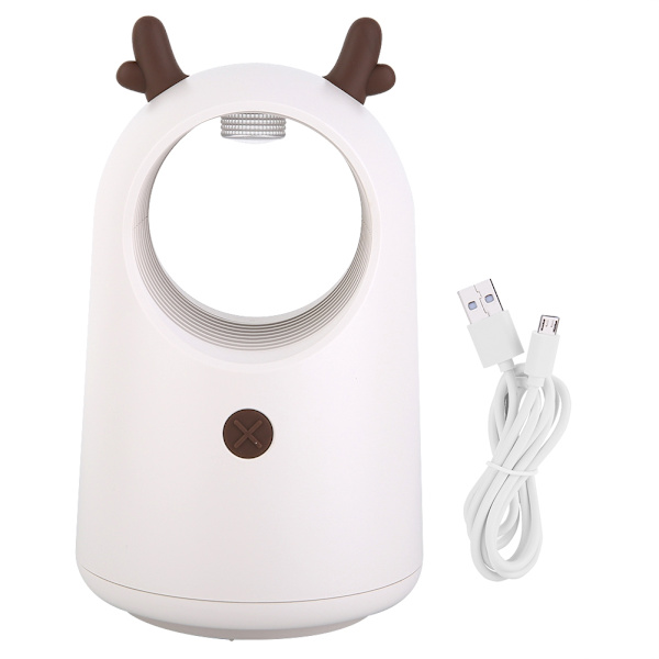 Innendørs USB Myggdreper LED Lys Fluer Insekt Zapper Felle Fangst Lampe (Hvit)