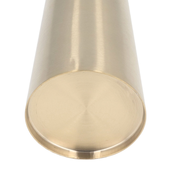 Gull Vase 304 Rustfritt Stål Konisk Form Smal Munn Enkel Moderne Stil Skrivebordsvase for Hjemmekontor Sovesal